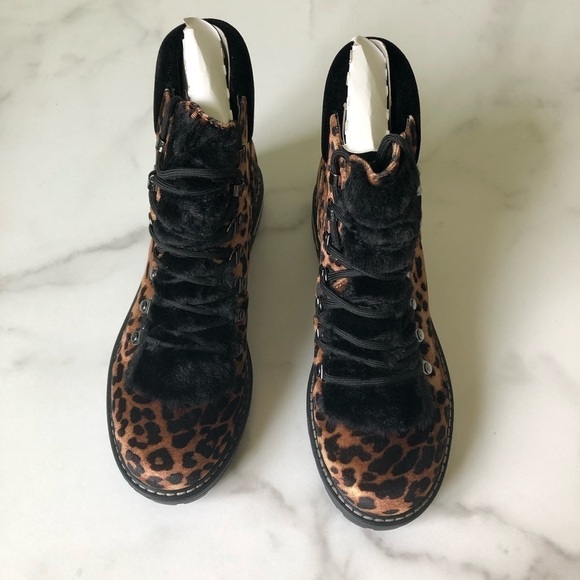 Tommy Hilfiger Icee Leopard Print Faux Fur Bootie 7.5 - Picture 7 of 12